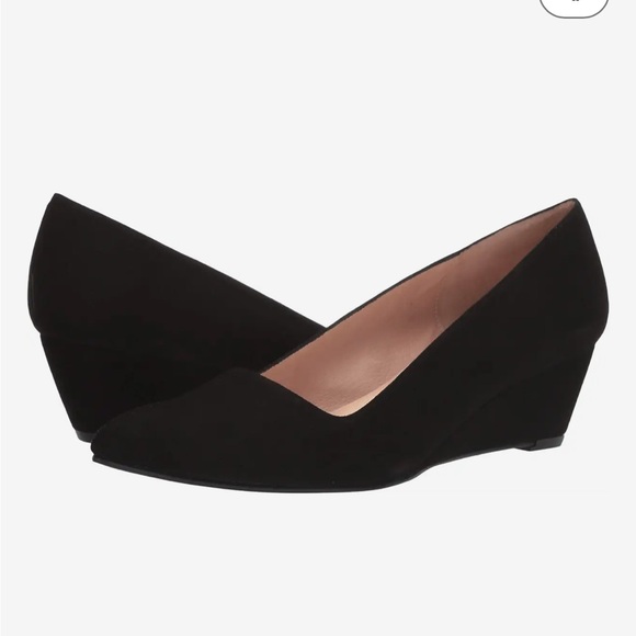 New French Sole Suede Wedge Pumps “Clap” Sz 7 - Picture 2 of 12